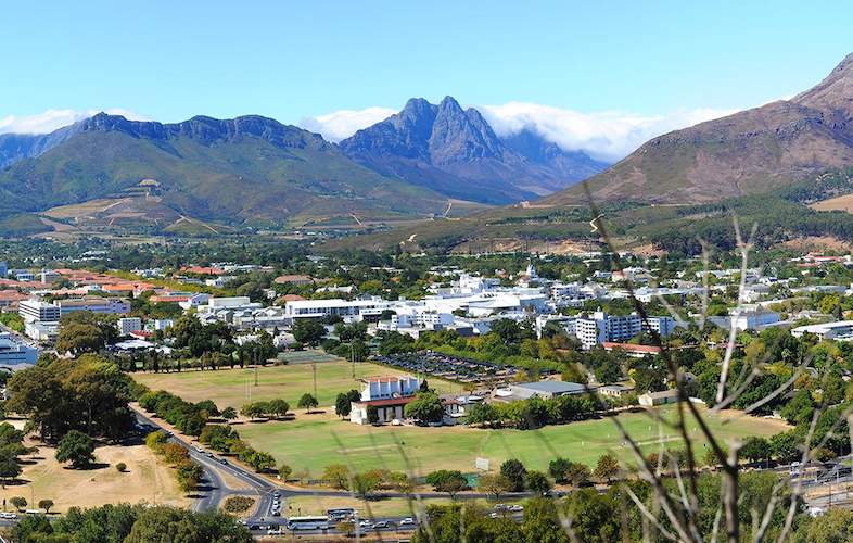 Location of Oude Werf Hotel - Stellenbosch, Cape Winelands